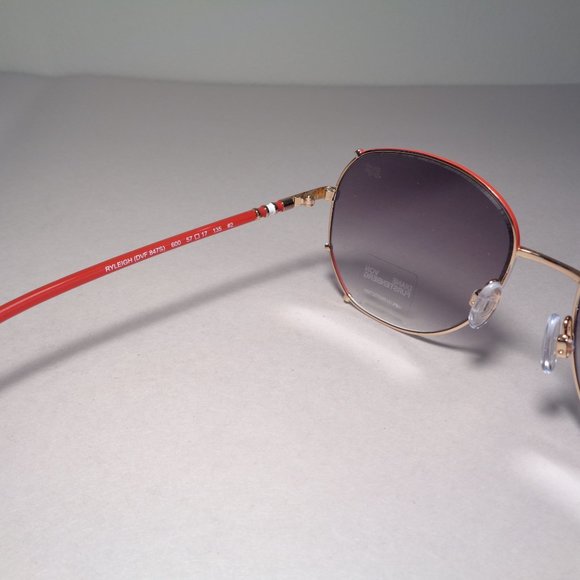 Diane von Furstenberg RYLEIGH Red New Women's Sunglasses - Picture 10 of 14